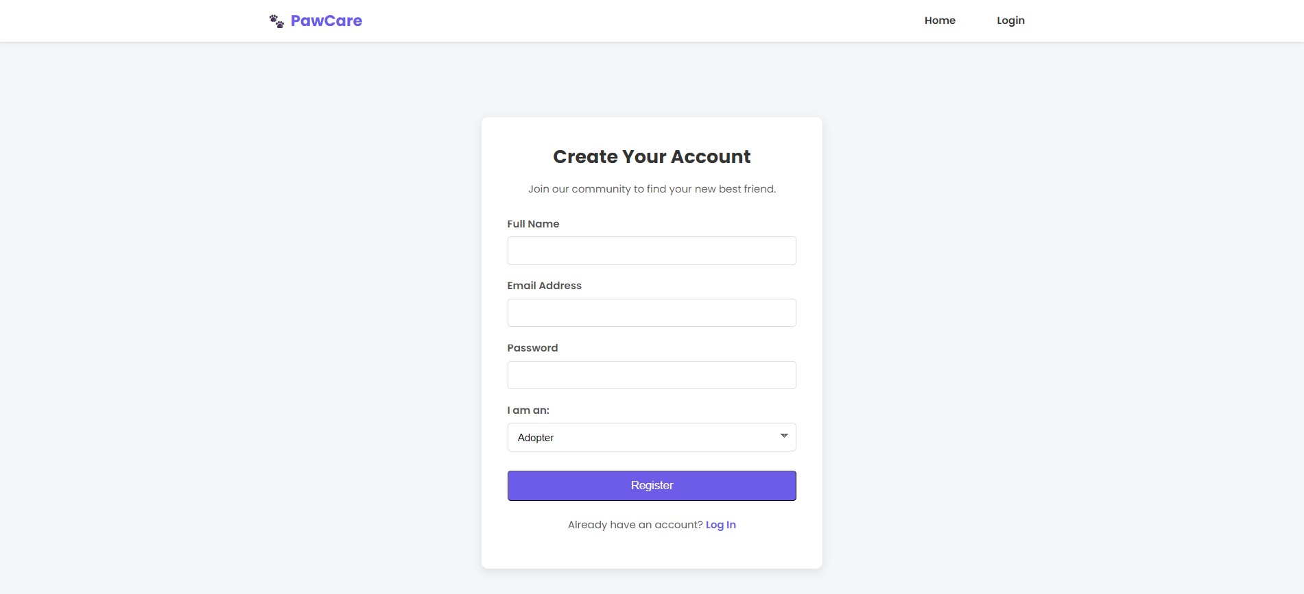 PawCare Interface 1