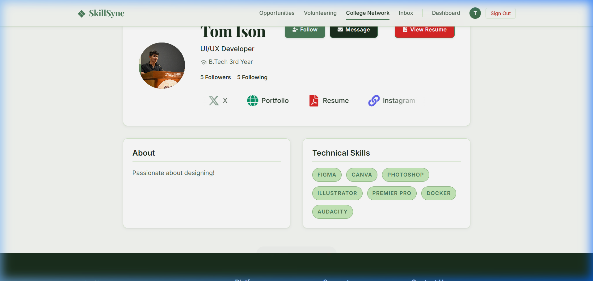 Portfolio Page